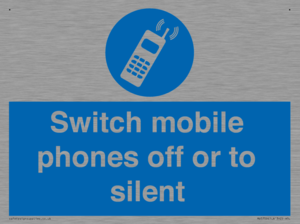 Switch mobile phones off or to silent